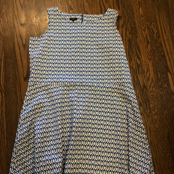 Talbots Dresses & Skirts - Blue pattern fit and flare dress